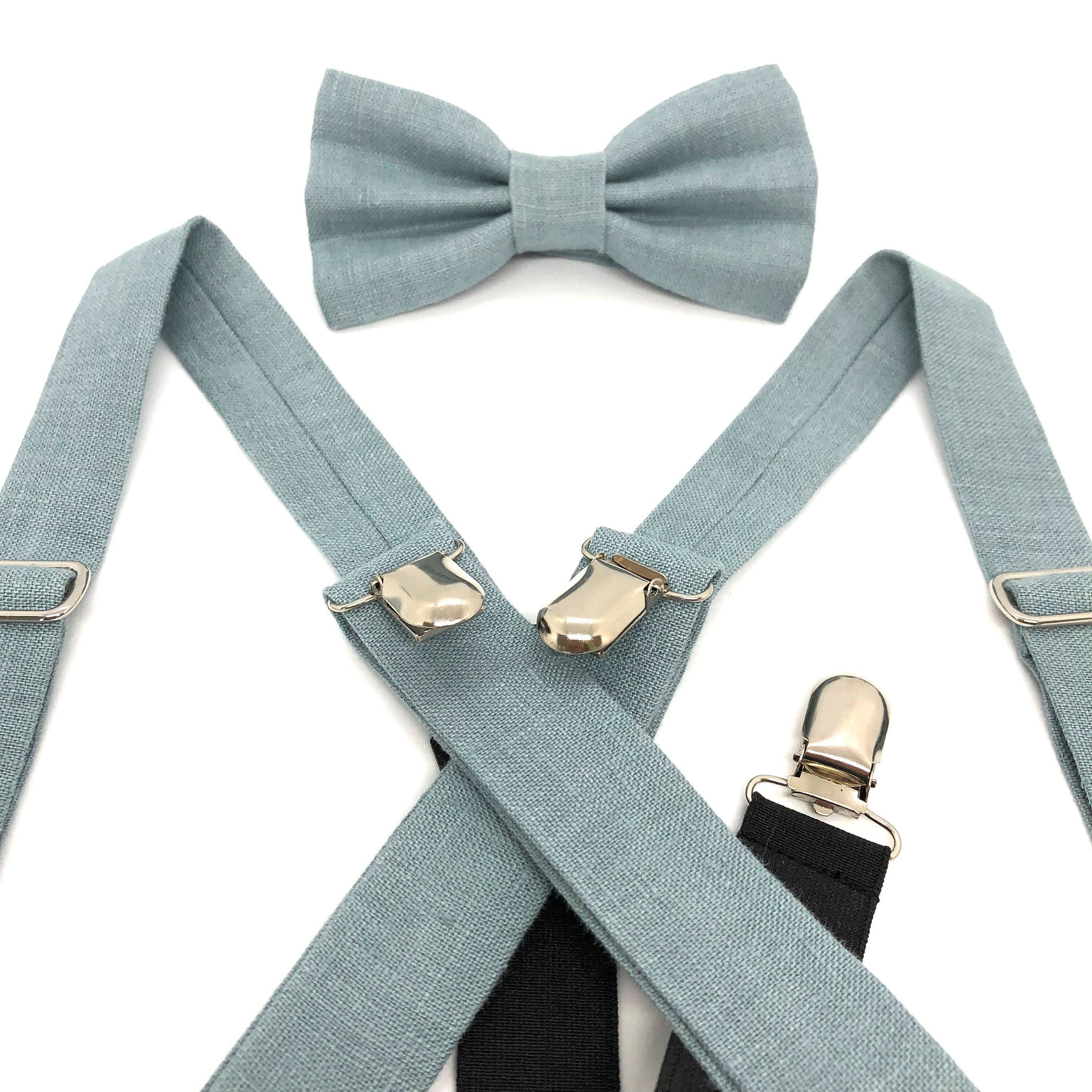 Niedliches Set Mit Fliege Und Hosenträgern Für Jungs - Verstellbar Mit 4 Starken Clips | Perfekt Für Hochzeiten & Feste