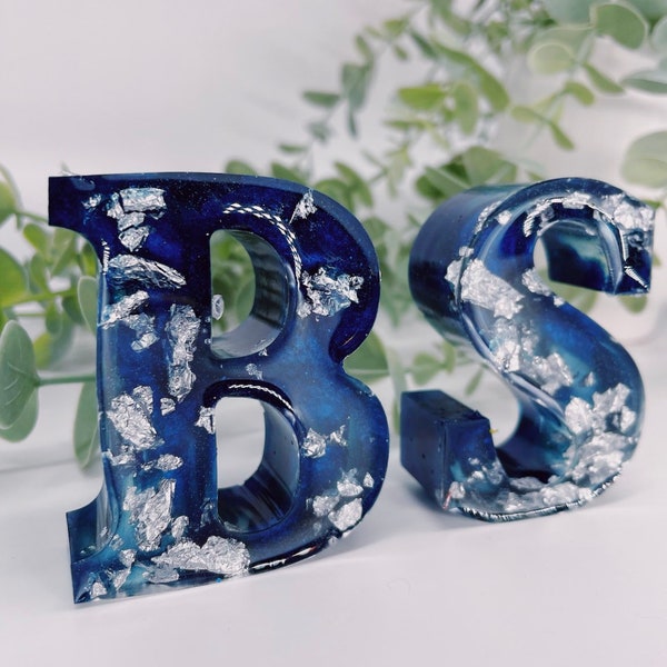 Navy Nursery Letters Etsy