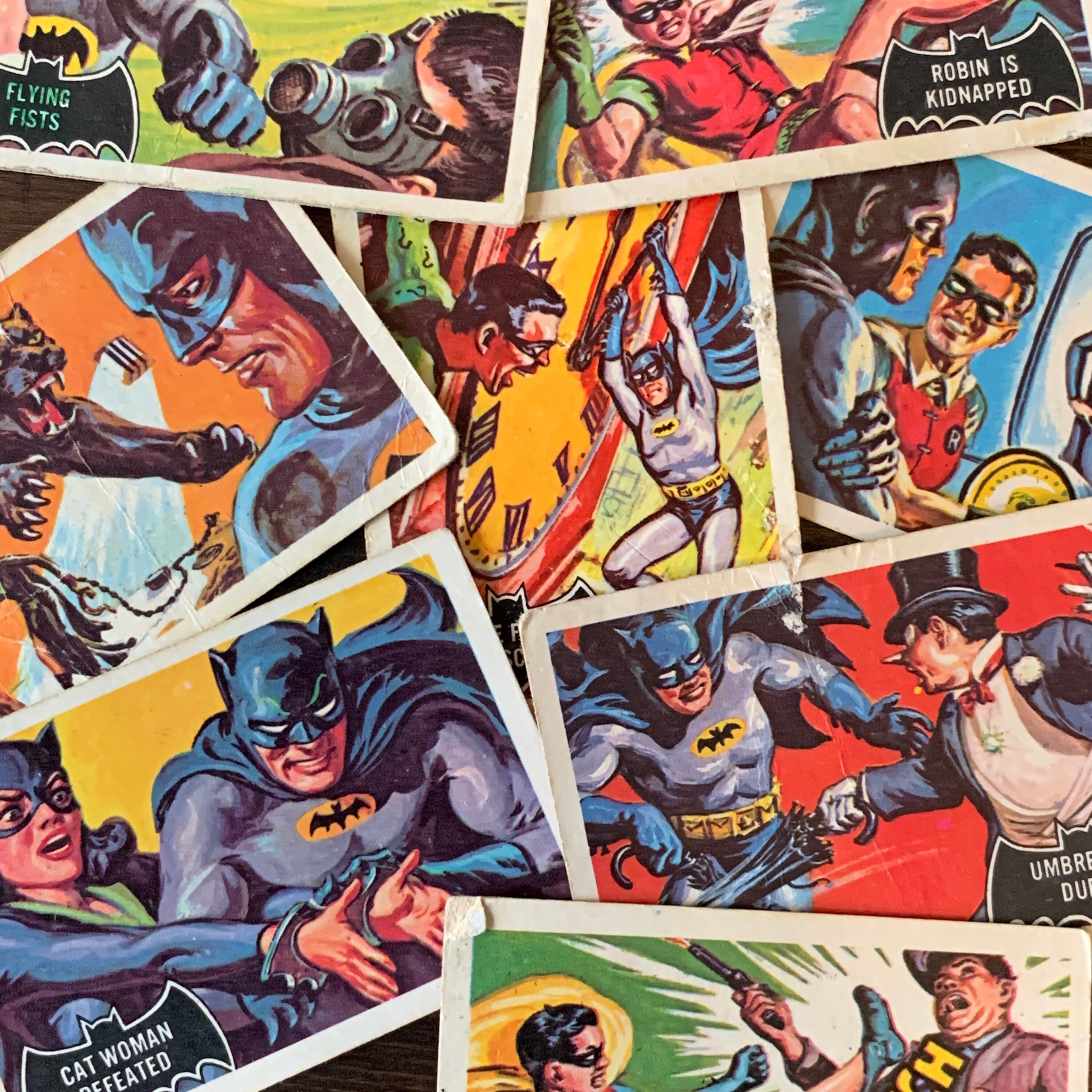 Vintage 1966 Batman Trading Cards Umbrella Duel 23 Etsy