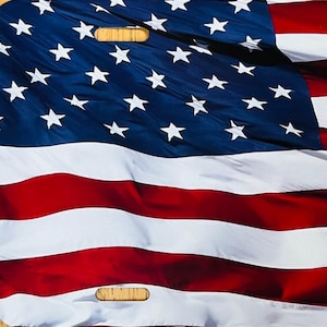 American FLAG Front License Plate - Stars and Stripes Old Glory