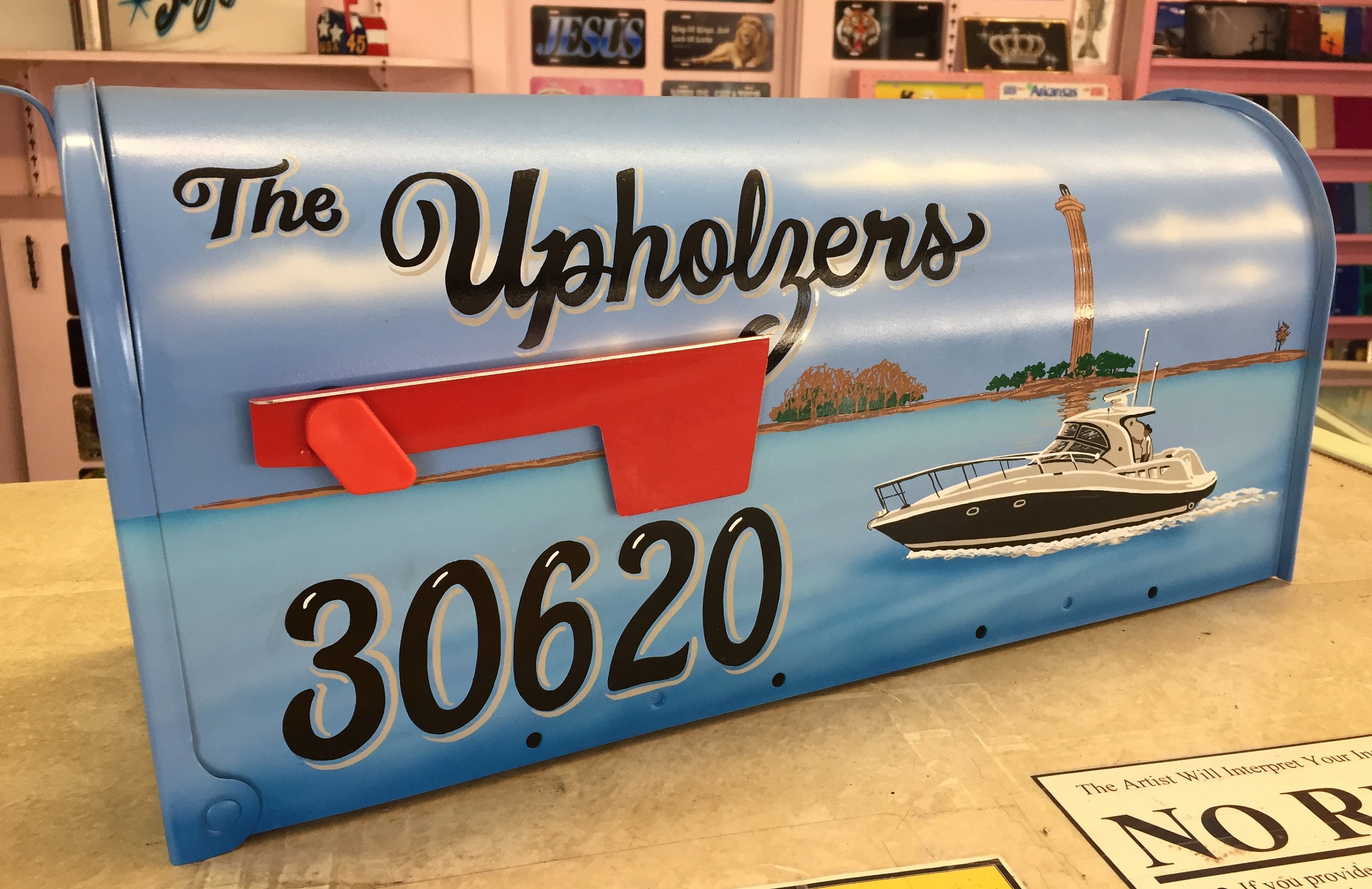 LARGE Size Rural Mailbox Custom Painted YOUR IDEA design Etsy