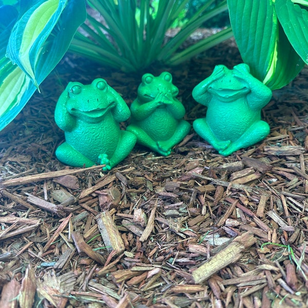Frogs Hear No Evil Speak No Evil See No Evil - Etsy
