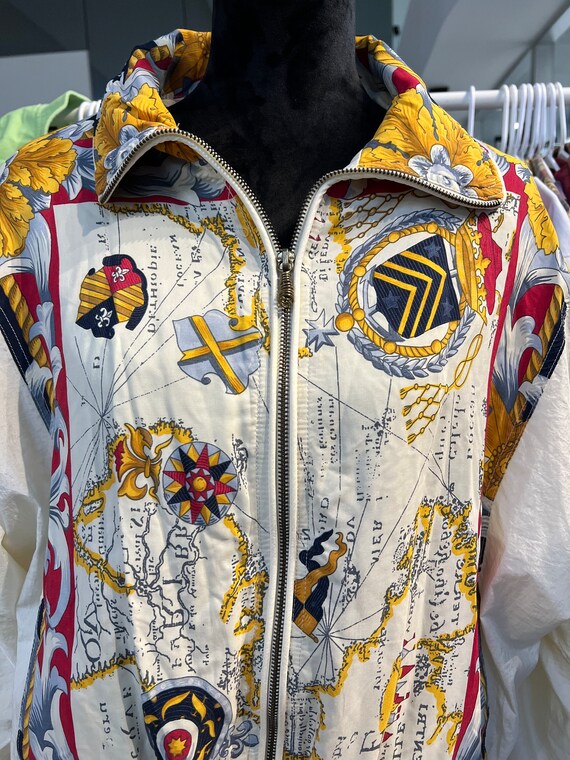 East West 80’s Nautical Themed Windbreaker Jacket - Gem