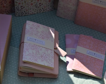 Cuadernos encuadernados a mano, mini cuadernos Websters Traveler Inserts, diario, bloc de notas, libro de regalo, cuaderno de bocetos, cuadernos vintage Lilien