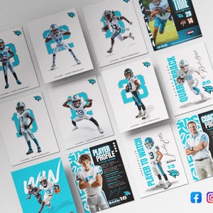 Customizable Sports Team Canva Templates - Editable Designs for Football, Basketball, and More - Digital Download