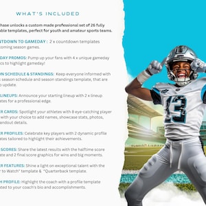 Customizable Sports Team Canva Templates - Editable Designs for Football, Basketball, and More - Digital Download