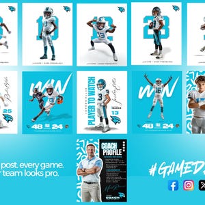 Customizable Sports Team Canva Templates - Editable Designs for Football, Basketball, and More - Digital Download