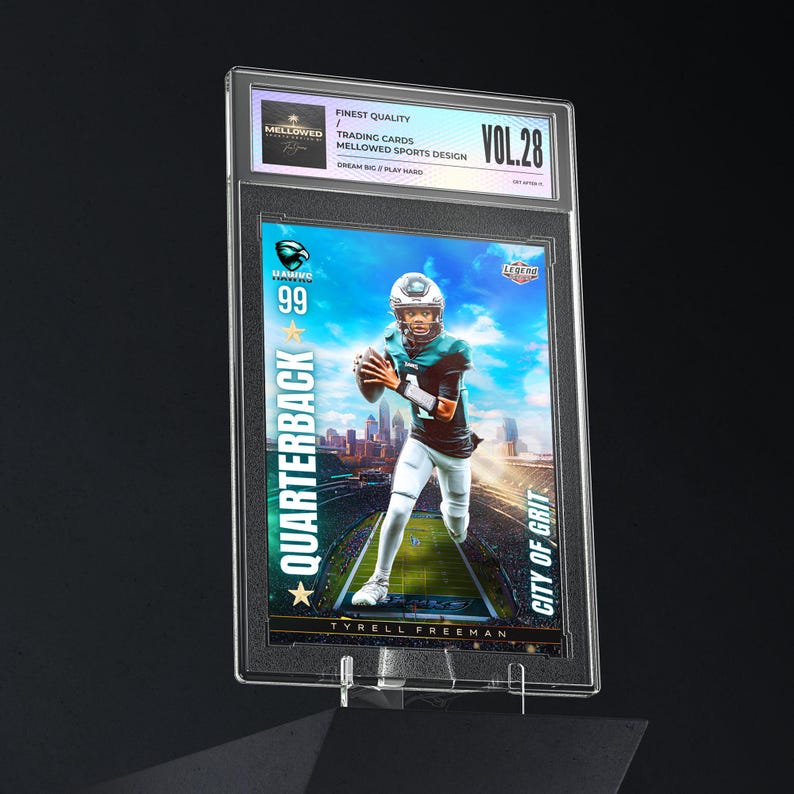 Custom Football Cards Canva Template Bundle Editable Kids Sport Cards Youth Trading Card Template Little League Team Gift image 13