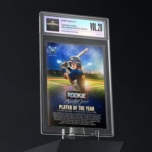 Custom Trading Cards, Canva Template, Custom Sport Cards, Kids Sport Card, Sport Card Template, Little League Cards, Kids Baseball Card