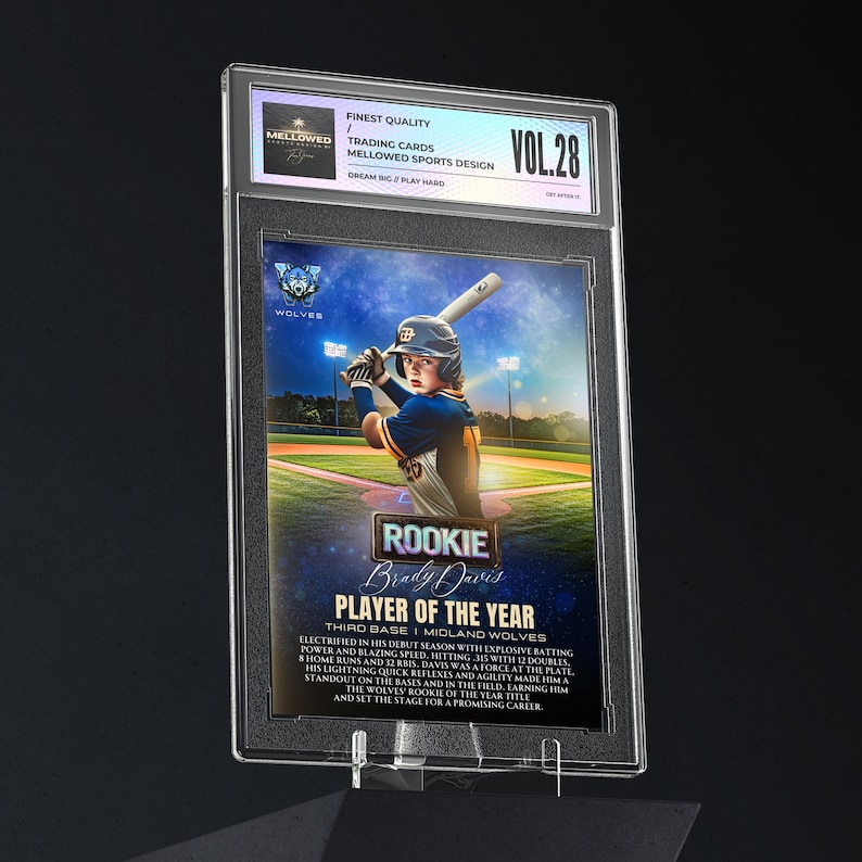 Custom Trading Cards, Canva Template, Custom Sport Cards, Kids Sport Card, Sport Card Template, Little League Cards, Kids Baseball Card