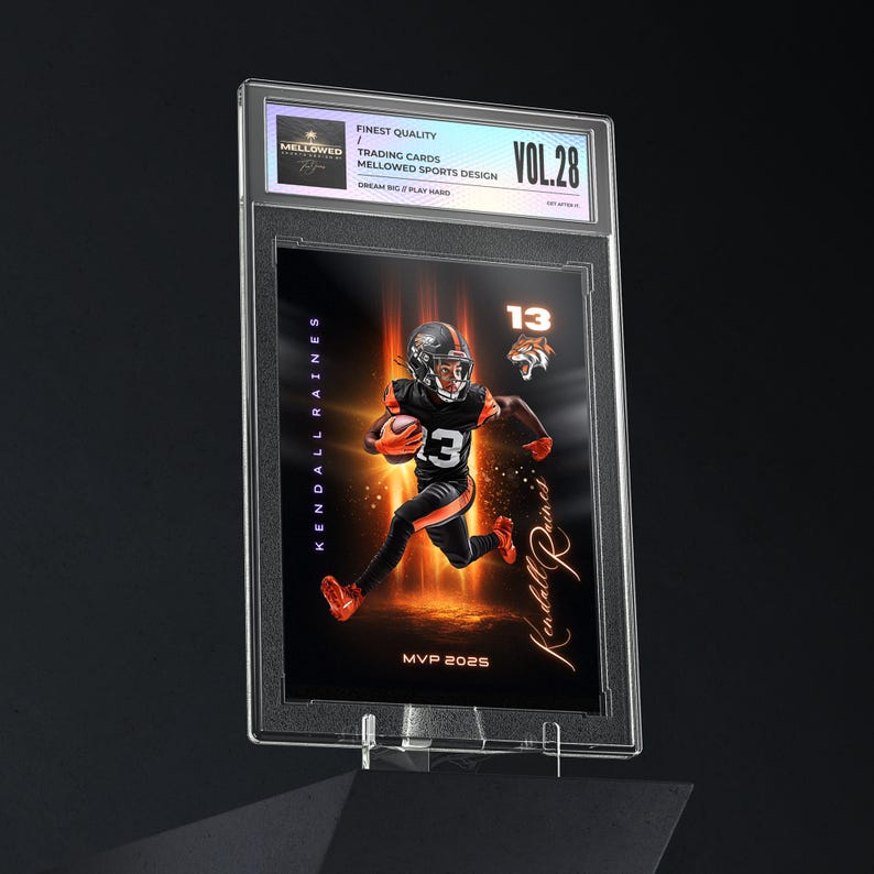 Custom Football Cards Canva Template Bundle Editable Kids Sport Cards Youth Trading Card Template Little League Team Gift image 10