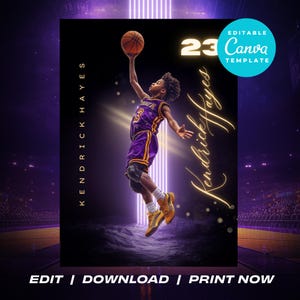 Modèle sur toile de cartes à collectionner personnalisées Cartes de sport personnalisées Carte de sport pour enfants Modèle de carte de sport Cartes de petite ligue Carte de basket-ball pour enfants