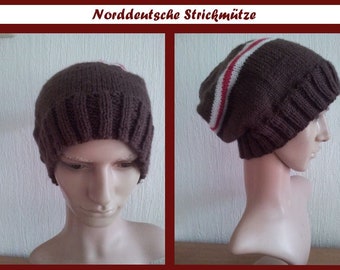 Norddeutsche Strickmütze  Größe XL