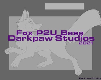 Toony Fox Furry Reference Sheet / Adoptable Base - Etsy Canada