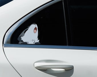 Wolf peeker sticker