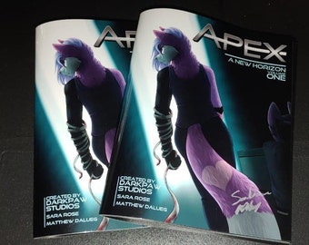 Apex Volume one Comic mit Anstecknadel