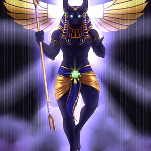 Carte postale Anubis 5x7
