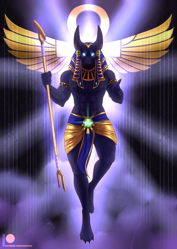 Anubis 5x7 Postcard - Etsy
