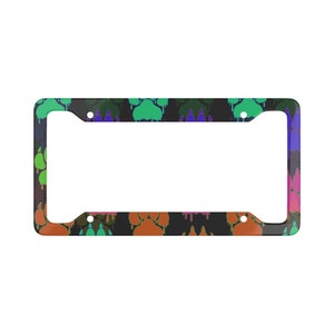 Sticky paws License Plate Frame