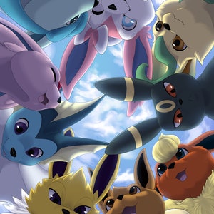 Eeveelutions Postkarte