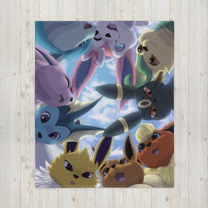 Eeveelutions Throw Blanket