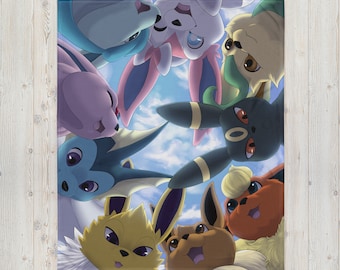 Eeveelutions Throw Blanket