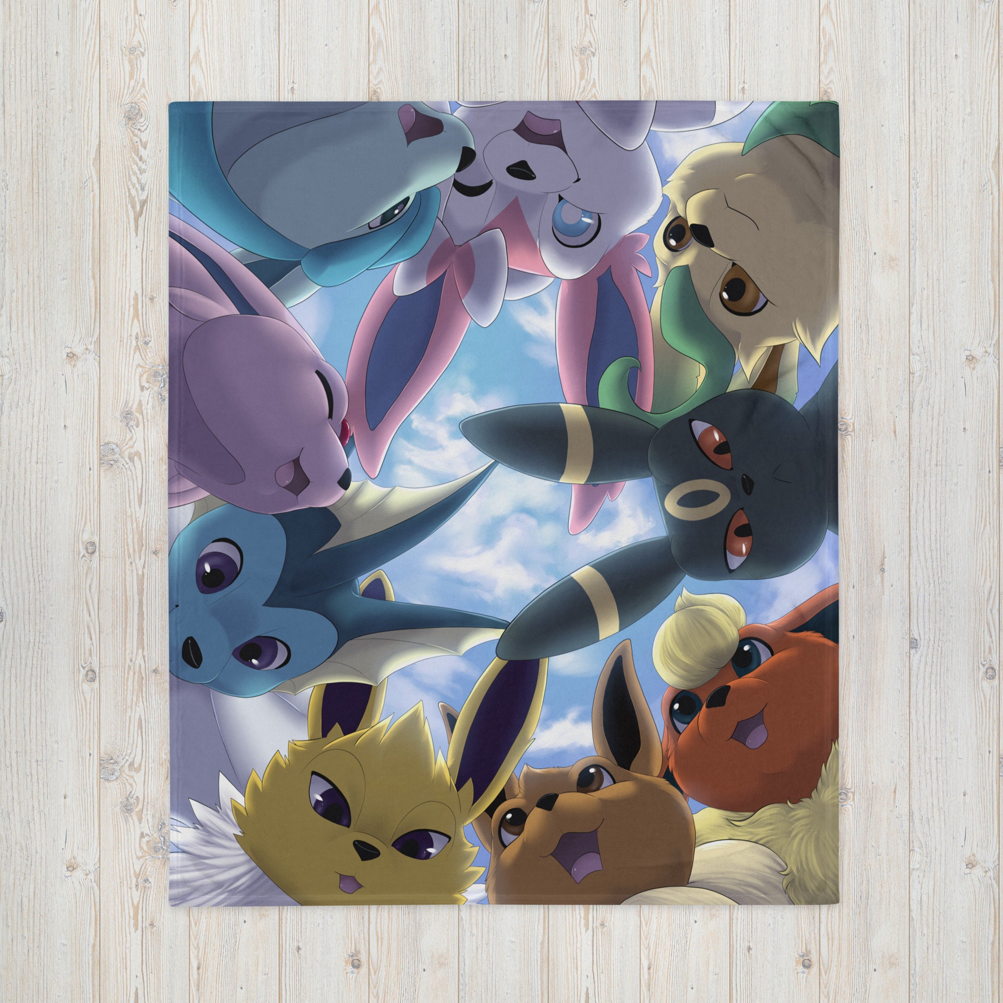 Pokemon Eevee Evolution For Fans Quilt Blanket – Teepital