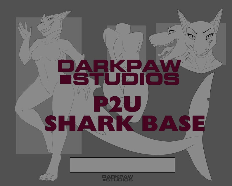 Creative Shark' Base Shark P2U .PSD Base - Etsy