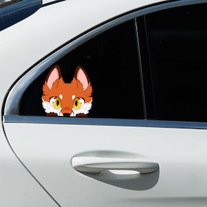 Adesivo per sbirciare volpe e Kitsune