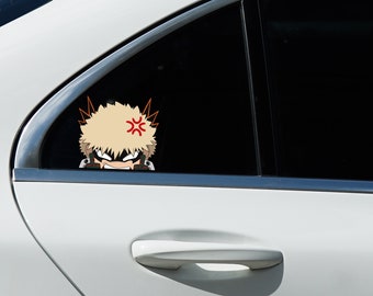 Angry Baku peeker sticker