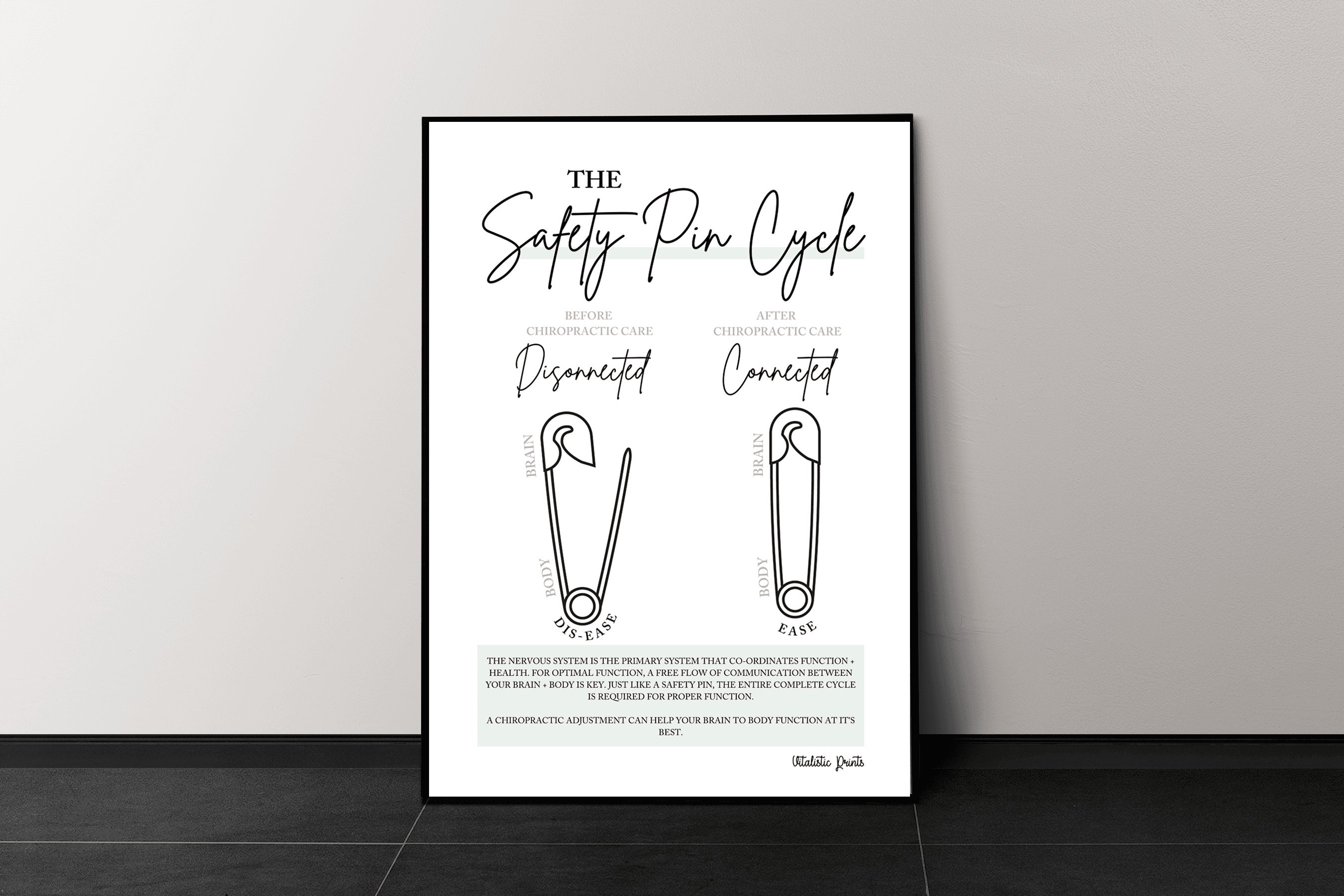 Chiropractic Reports, 5 Inch Safety Pin