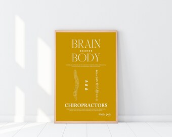 Brain To Body Print // Nervous System // Chiropractic // Subluxation // Nervous System // Healing // Pain // Anatomy
