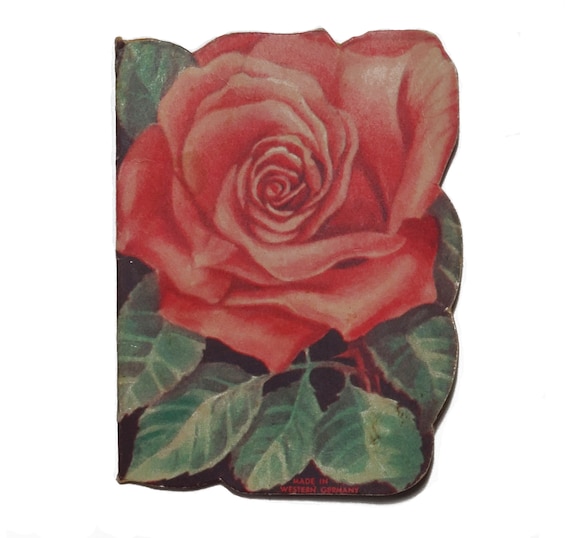 Vintage 1940's Classic Rose Needle Card For Stanley Home Products