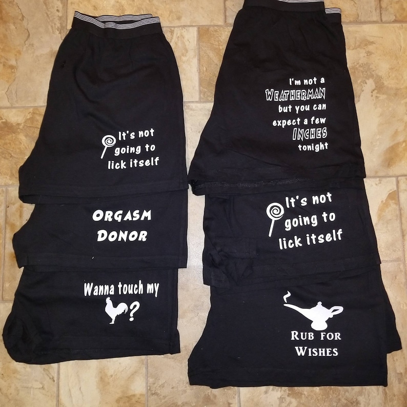 Funny mens' loose fit boxers underwear adult humor sexual | Etsy