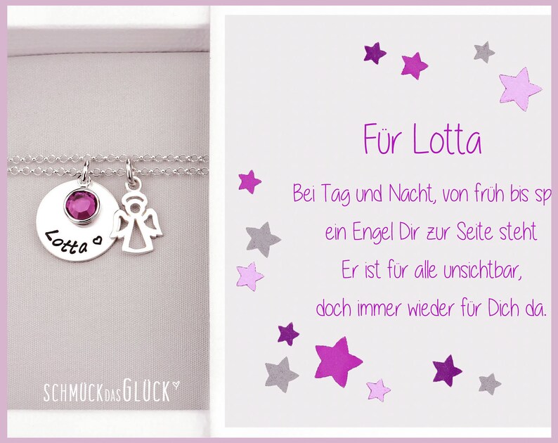 Taufkette Kette Taufe Schutzengel Engel Taufschmuck 925 Silber Etsy