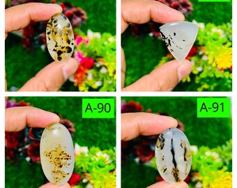 Natural Montana Agate gemstone Cabochon  Montana Agate Jewelry, Brown Montana Agate Gemstones  Loose Cabochon Jewelry Pendant Making Stone
