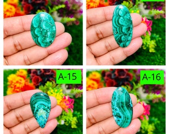 Natural Chrysocolla Malachite Gemstone Cabochon AAA Quality Green Mixed Assorted lot  Multi Jewelry Making Stone Loose Gemstone Making Stone