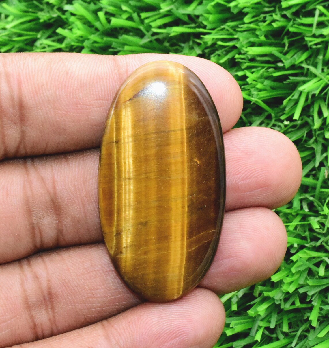 45.5 Cts Natural Yellow Tiger Eye Natural Tiger Eye Cabochon Etsy