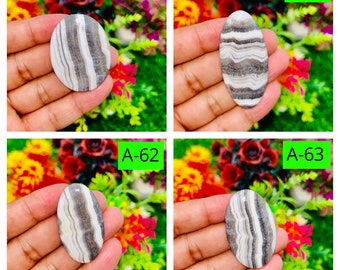 Cabujón de calcita de cebra, piedra preciosa suelta para hacer joyas, cabujón de calcita de cebra natural para joyería de piedras preciosas hechas a mano, colgante que hace piedra