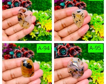 Natural Montana Agate gemstone Cabochon  Montana Agate Jewelry, Brown Montana Agate Gemstones  Loose Cabochon Jewelry Pendant Making Stone