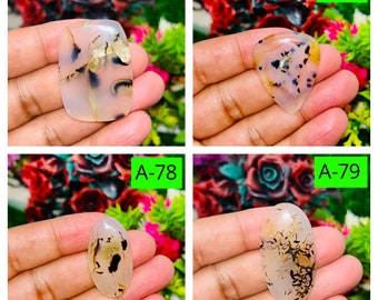 Natural Montana Agate gemstone Cabochon  Montana Agate Jewelry, Brown Montana Agate Gemstones  Loose Cabochon Jewelry Pendant Making Stone