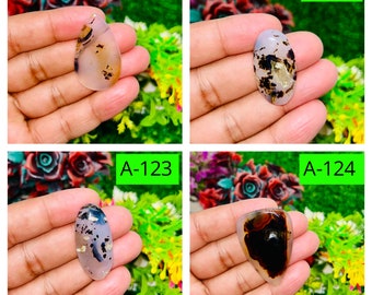 Natural Montana Agate gemstone Cabochon  Montana Agate Jewelry, Brown Montana Agate Gemstones  Loose Cabochon Jewelry Pendant Making Stone
