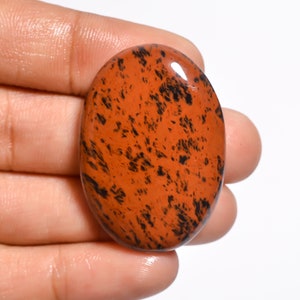 Umwerfend erstklassige Qualität 100% natürlicher Mahagoni Obsidian ovale Form Cabochon lose Edelstein für die Herstellung von Schmuck 46 Ct. 37X26X6 mm FK-325