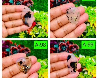 Natural Montana Agate gemstone Cabochon  Montana Agate Jewelry, Brown Montana Agate Gemstones  Loose Cabochon Jewelry Pendant Making Stone