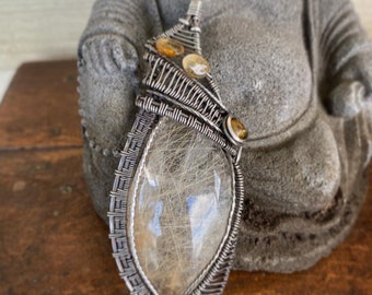 Rutilated Quartz Pendant