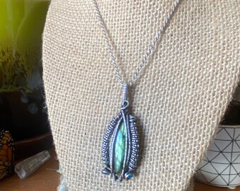 Green Labradorite Pendant