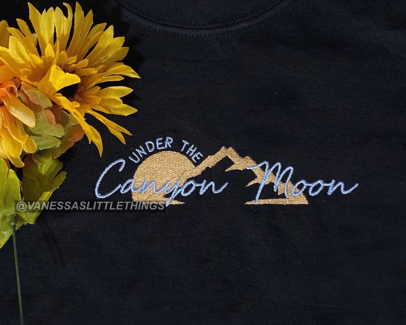 Under the Moon Embroidered T Shirt 