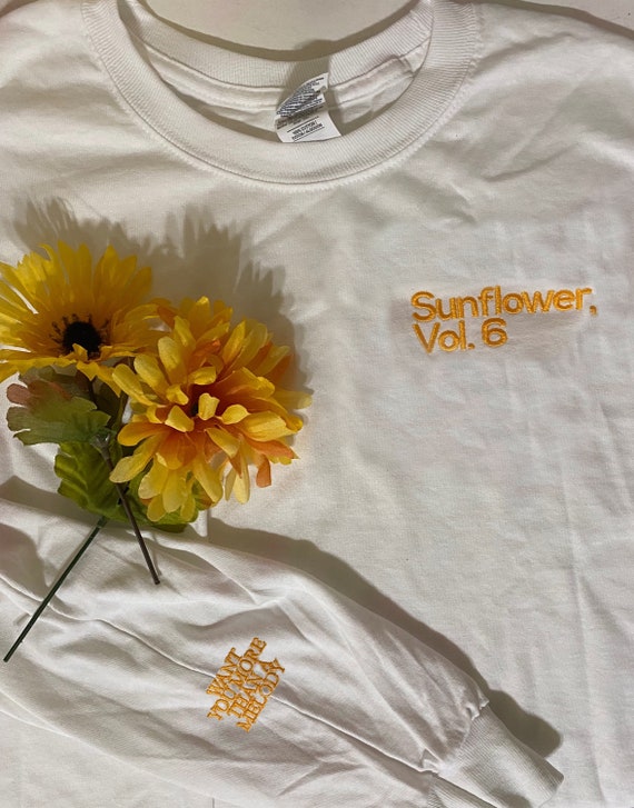 Sunflower V6 Embroidered Long Sleeve T Shirt | Etsy
