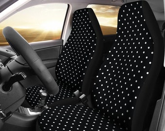 Sedan Cars SUV INTERESTPRINT Cow Watercolor Field Flower Auto Seat Protector 2 Pack Van Truck Vehicle Seat Protector Car Mat Covers Fit Most Vehicle