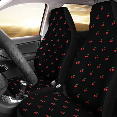 Pink With Red Cherries Cherry Pattern Rockabilly Vintage Style Etsy